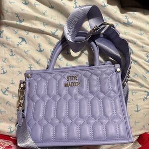 Steve Madden Light Purple Quilted MINI Satchel